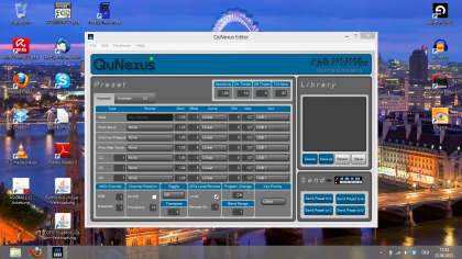 Der QuNexus-Editor v1.0.1: Screenshot bei 1366x768